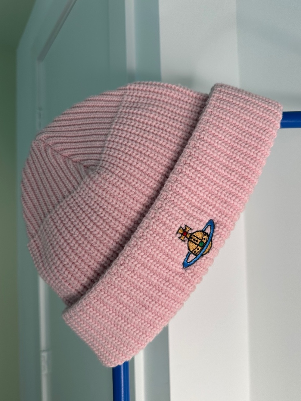 Vivienne Westwood Pink Orb Sporty Beanie - Picture 2 of 2